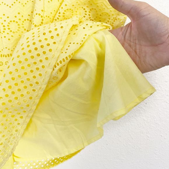 Lucky Brand Yellow Eyelet Sleeveless Top - Picture 6 of 9